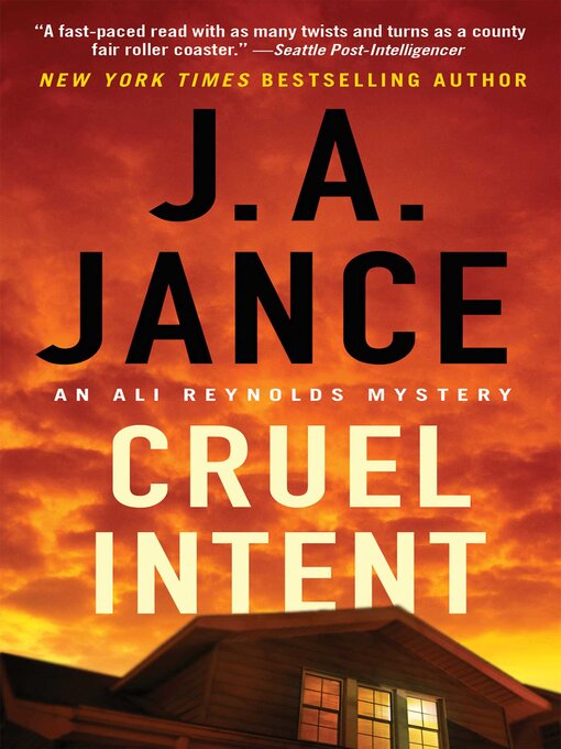 Title details for Cruel Intent by J.A. Jance - Available